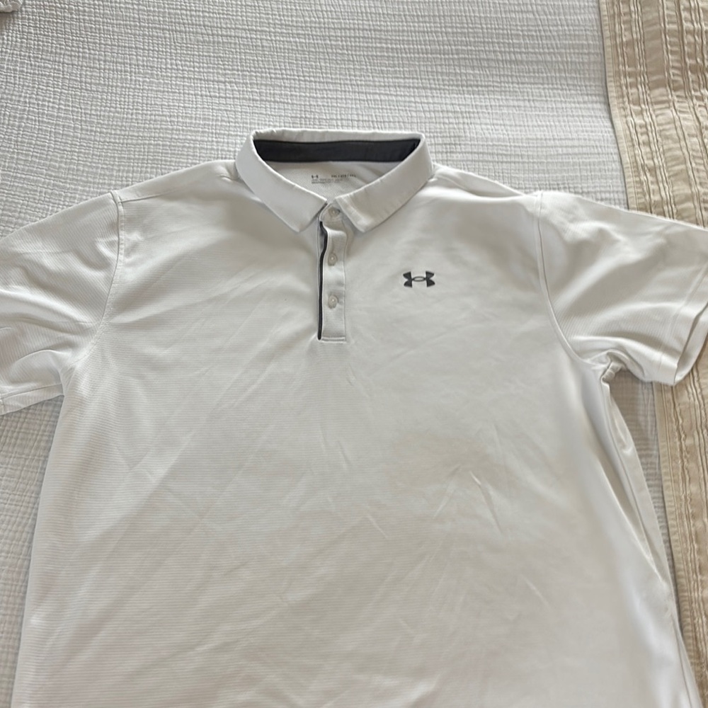 Under Armour Men's White Polo Shirt